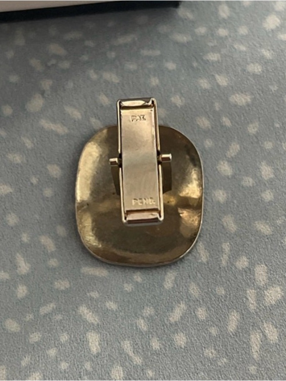 Pat Pend Men’s Cuff Link with R initial #J002